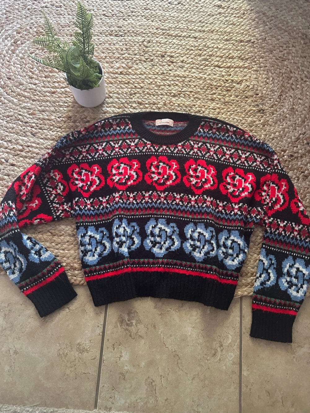 UO PATTERNED KNIT SWEATER